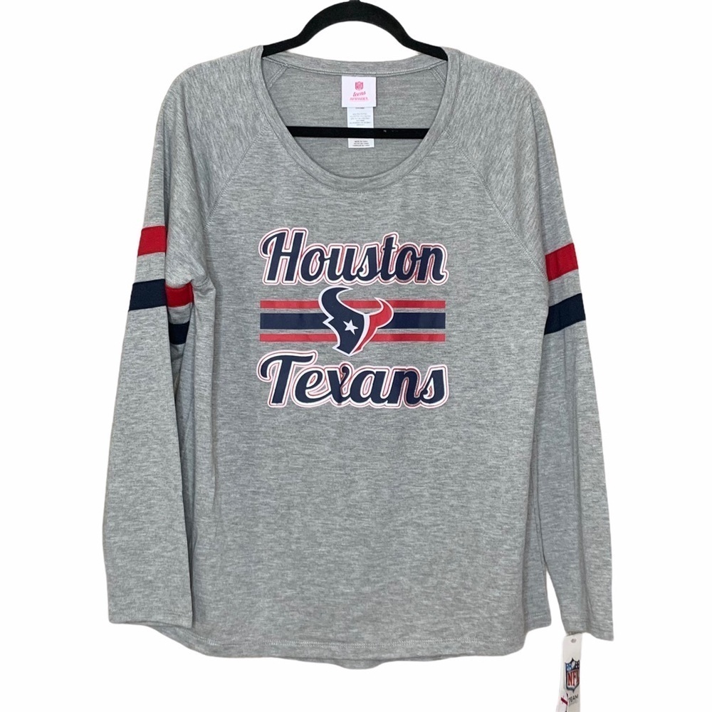 Houston Texans NFL Teens Gray Shirt Juniors Sz XL